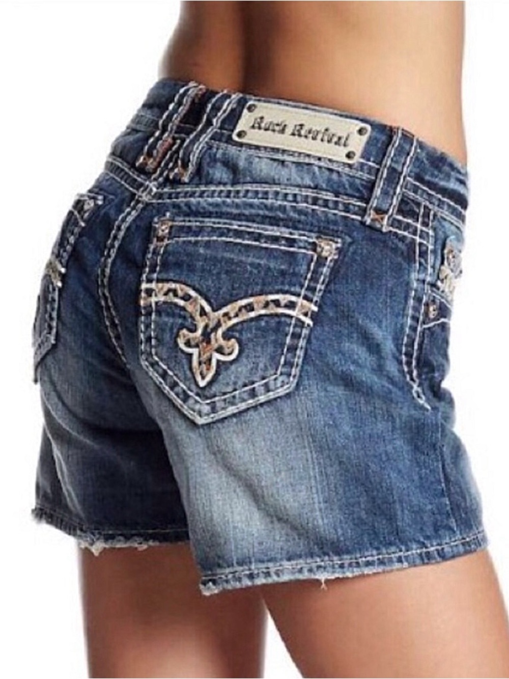 Rock Revival Julie Mid-rise Denim Shorts